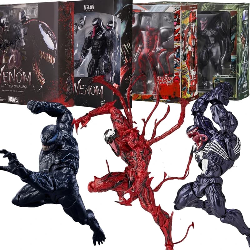 INCREDIBLE YAMAGUCHI Venom 3 The Last Dance Carnage Spider Man legends figura de acción conjunta cara móvil estatua modelo coleccionable
