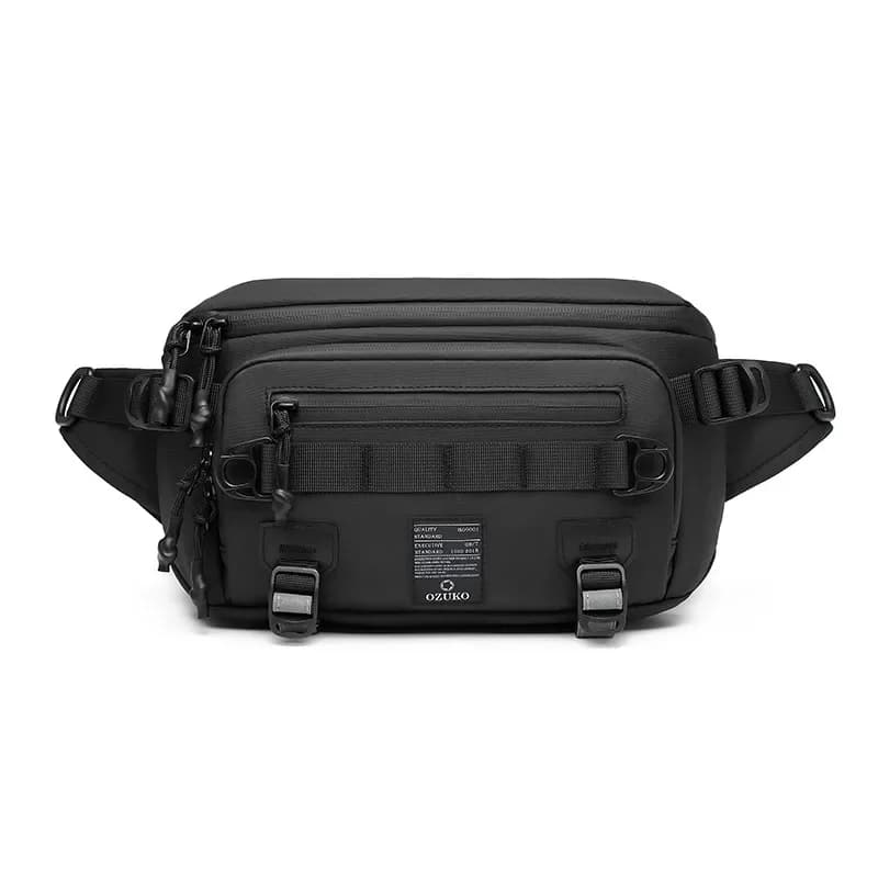 Bolsa táctica OZUKO, riñonera para deportes al aire libre, bolsa táctica multifunción impermeable para el pecho para hombre, bolsos cruzados para