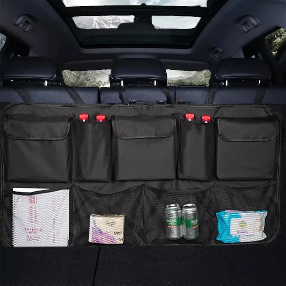 Bolsa Universal para coche y camión, bolsa de almacenamiento para asiento trasero, organizador de almacenamiento para coche, bolsillo de soporte de