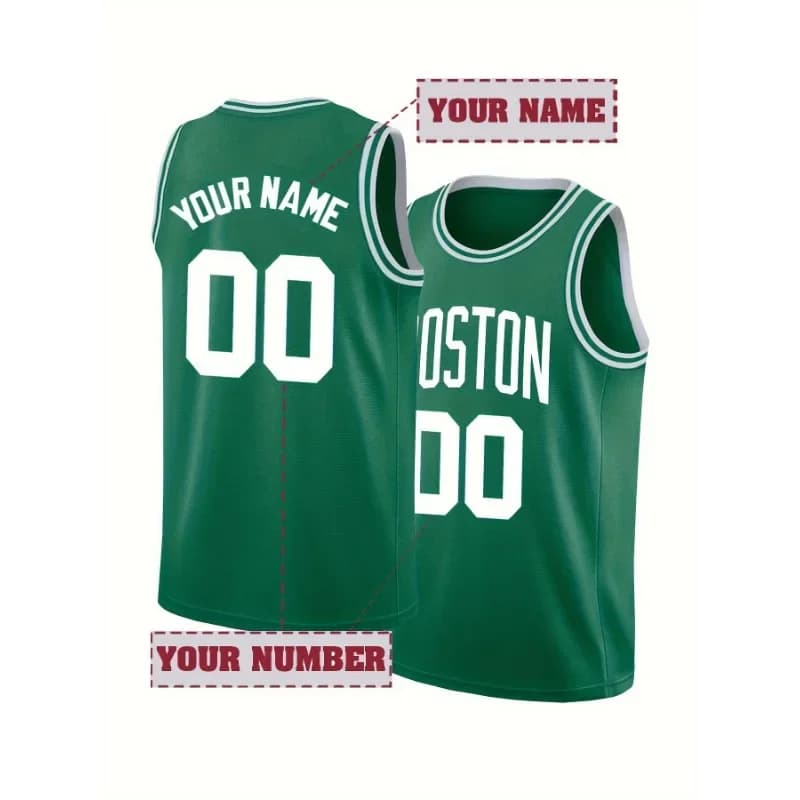 Camiseta de baloncesto bordada con nombre y número personalizados para hombre, camiseta sin mangas personalizada con cuello redondo, camiseta sin