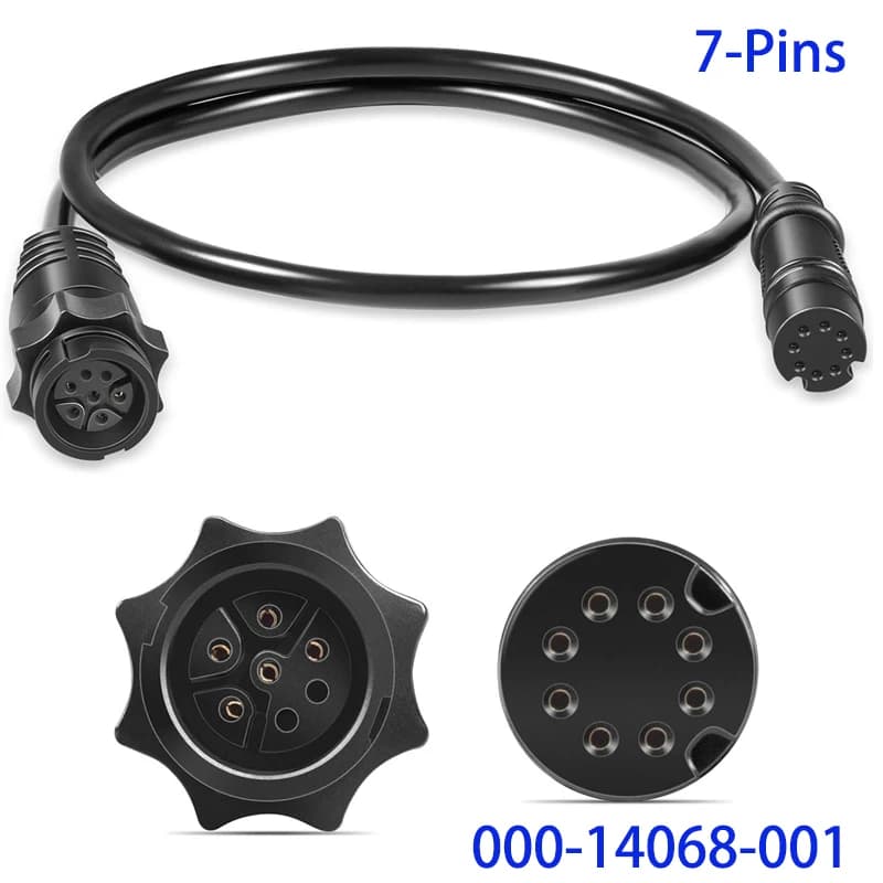 000-14068-001 Cable adaptador de transductor de 7 pines para sonda y plotter compatible con Lowrance Hook²/Reveal & Cruise