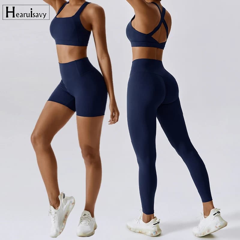 Conjunto de Yoga Suave de Verano de 2 Piezas, Traje Deportivo para Mujer, Conjunto de Gimnasio, Chándal de Fitness, Ropa Deportiva Femenina de Secado