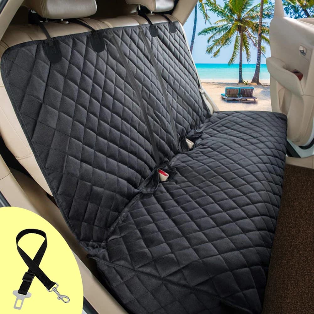 Funda para asiento de coche para perros, colchón portador de viaje para mascotas, Protector impermeable para asiento de coche con reposabrazos de