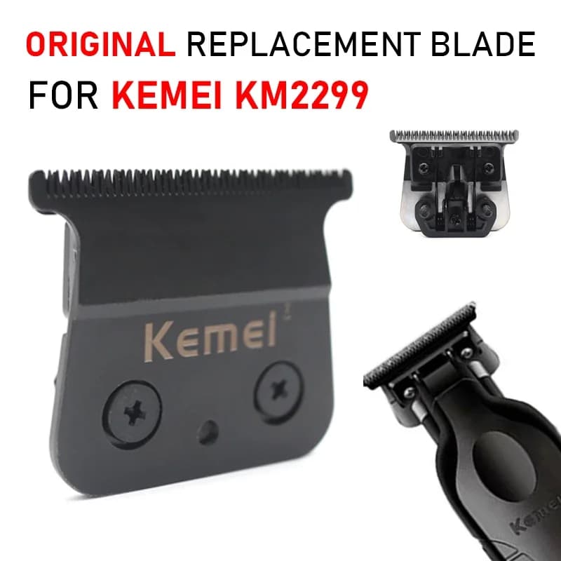 Cuchilla de repuesto Original para cortadora de pelo Kemei KM-2299, máquina de tratamiento de cabello, accesorios de producto, cuchilla de afeitar