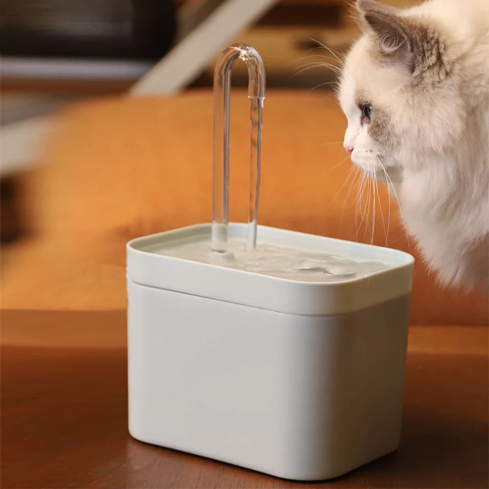 Filtro de fuente de agua para gatos ultrasilencioso, dispensador de agua automático inteligente para perros y bomba de prevención de resbalones,