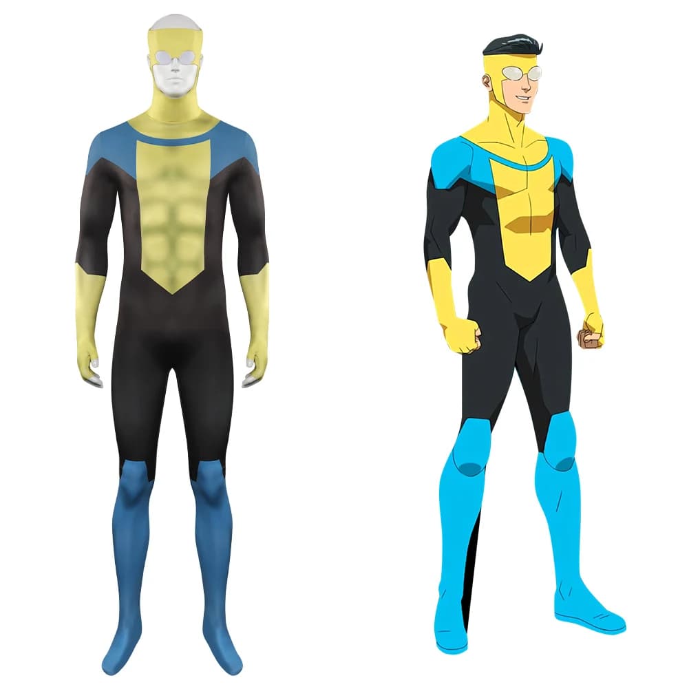 Invencible Mark Grayson-Disfraz de fantasía, mono Zentai para hombres adultos, disfraz, traje de fiesta de Carnaval y Halloween