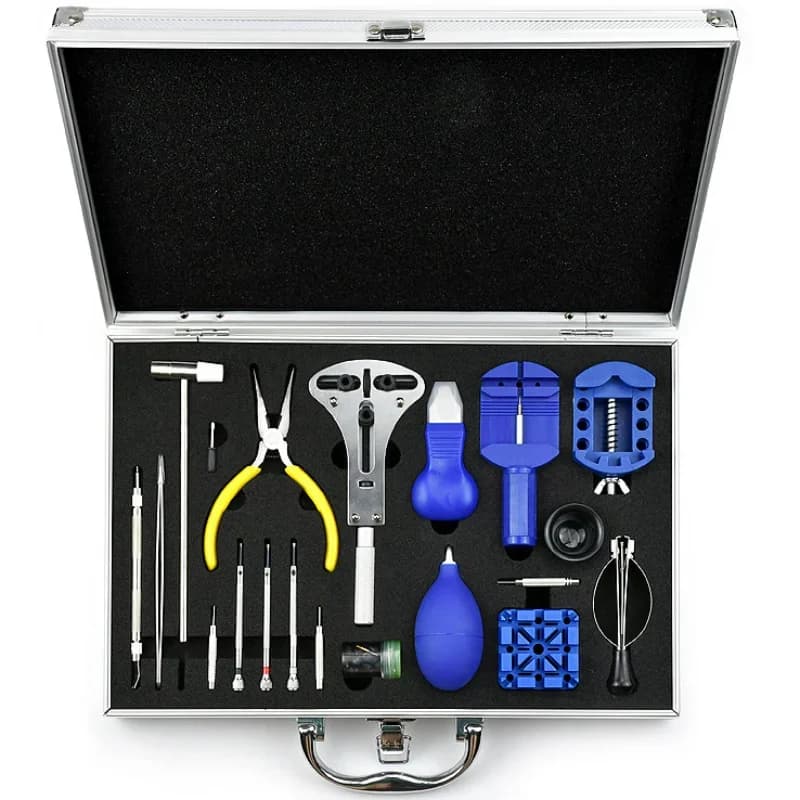 Kit de Herramientas para Reparación de Relojes, Extractor de Pasadores de Reloj, Abridor de Caja, Extractor de Barras de Resorte, Reemplazo de