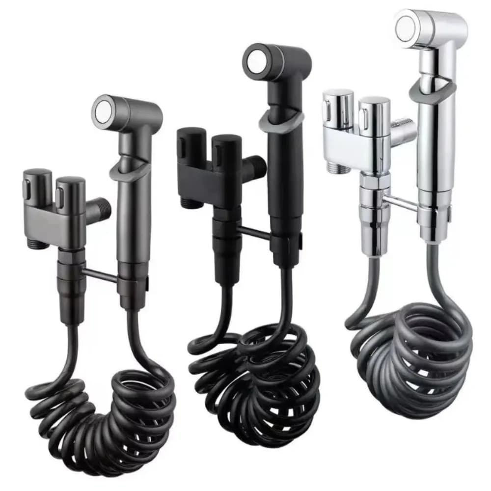 Juego de bidé para limpieza de inodoros. Accesorios para inodoros de agua fría y caliente. Limpiador de baño portátil. Dispositivo de limpieza