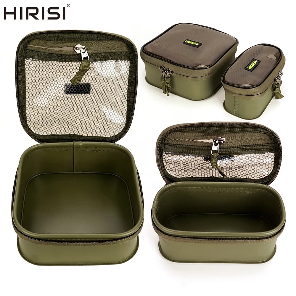 Bolsa de Pesca Impermeable Hirisi W132 de EVA, Organizador de Aparejos Portátil, Estuche de Almacenamiento para Accesorios de Pesca de Carpa al Aire