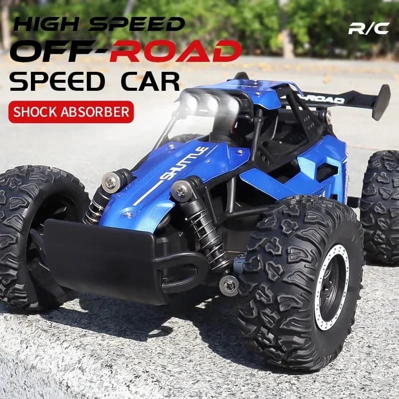 Nuevo coche RC 1:16 2WD con luz LED 2,4G 20 KM/H alta velocidad todoterreno escalada coche de Control remoto regalos de juguete para niños niñas