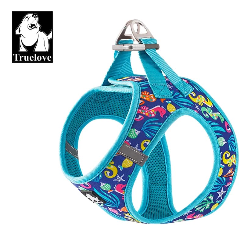 Truelove-arnés para mascotas, malla de aire suave, chaleco reflectante ajustable para mascotas, razas pequeñas y medianas, arnés ajustable sin