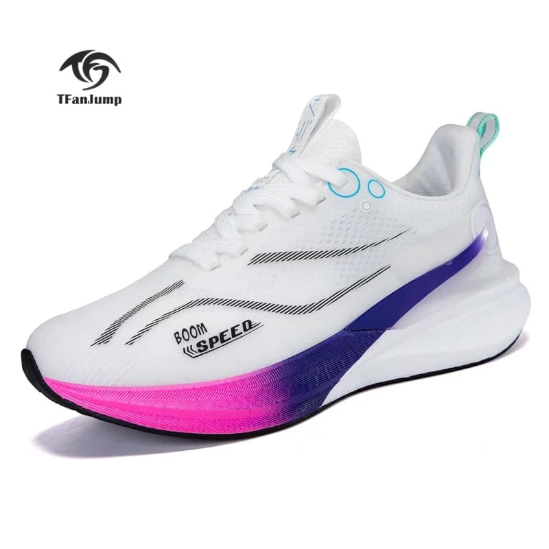 2025 zapatillas profesionales para correr de maratón con tabla de carbono para hombres y mujeres, zapatillas deportivas ultraligeras con soporte