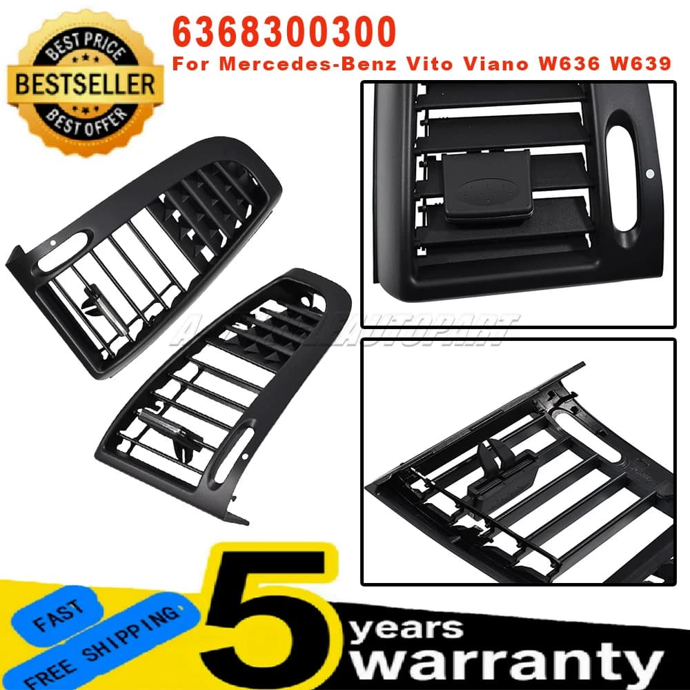 Para Mercedes Benz Vito Viano W636 W639, Nueva Cubierta de Rejilla de Ventilación de Aire Acondicionado Izquierda/Derecha, Accesorios para Coche