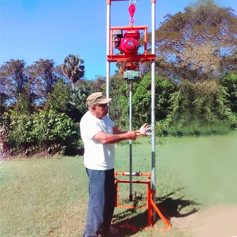 Mini máquina perforadora de agua personalizada, 7,5 hp, 9hp, 15hp, plataforma perforadora, perforadora de agua