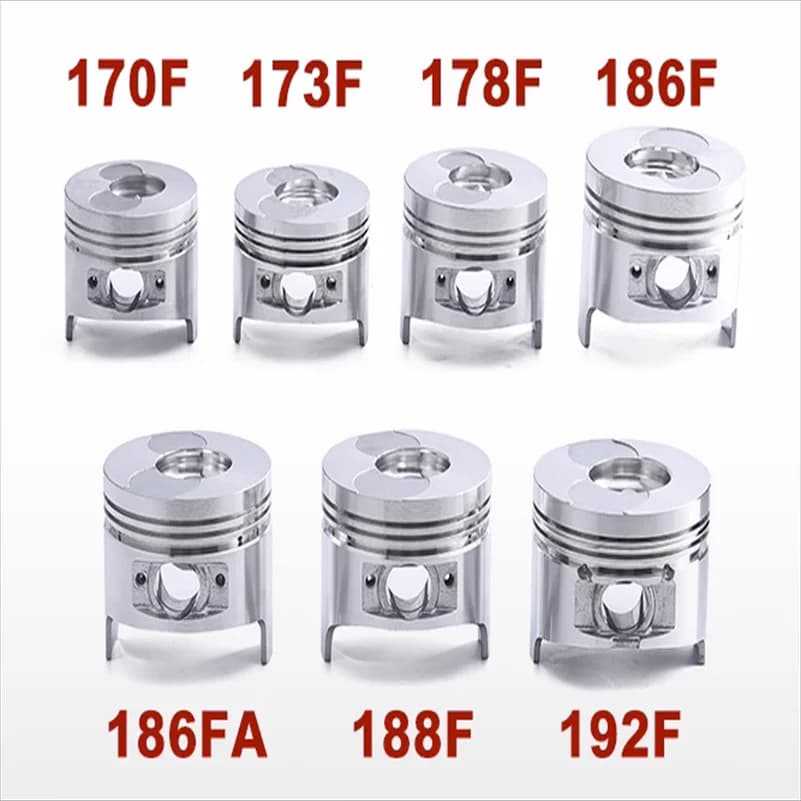 Generador de motor diésel refrigerado por aire, pistón de microcultivador 170F 173f 178F 186F 188F 192F 195F 198F