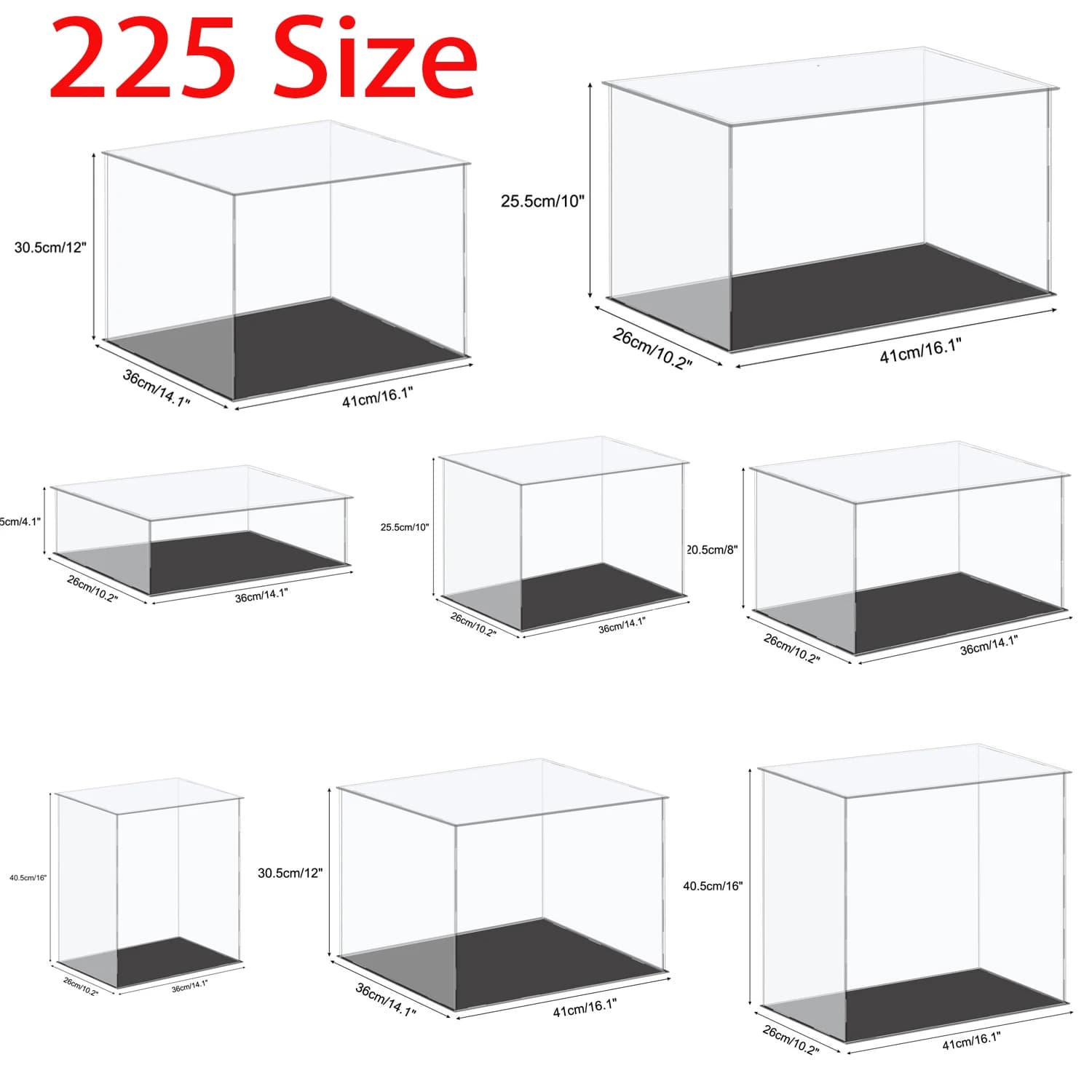 Estuche de exposición acrílico, caja de almacenamiento de figuras, escaparate pequeño transparente a prueba de polvo para bloques de construcción,