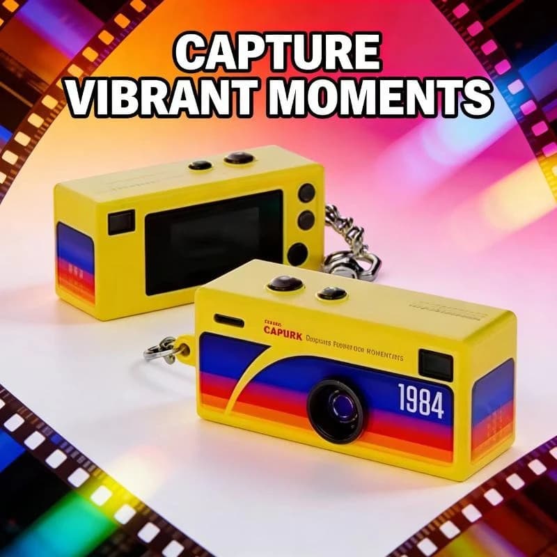 Mini Cámara Digital Portátil para el Pulgar, Videocámara HD 1080P, Llavero con Soporte para Tarjeta de Memoria