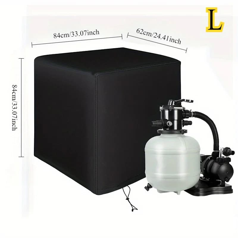 Cubierta para Sistema de Filtración, Cubierta para Bomba de Piscina, Cubierta para Bomba de Agua, Protección Exterior para Equipos de Piscina