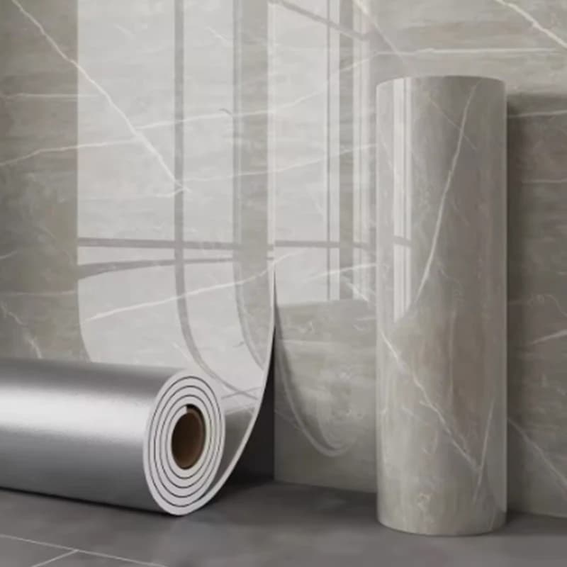 1 rollo de papel tapiz de espuma gruesa de mármol para dormitorio, azulejo de cerámica de imitación, papel tapiz autoadhesivo, pegatina de pared