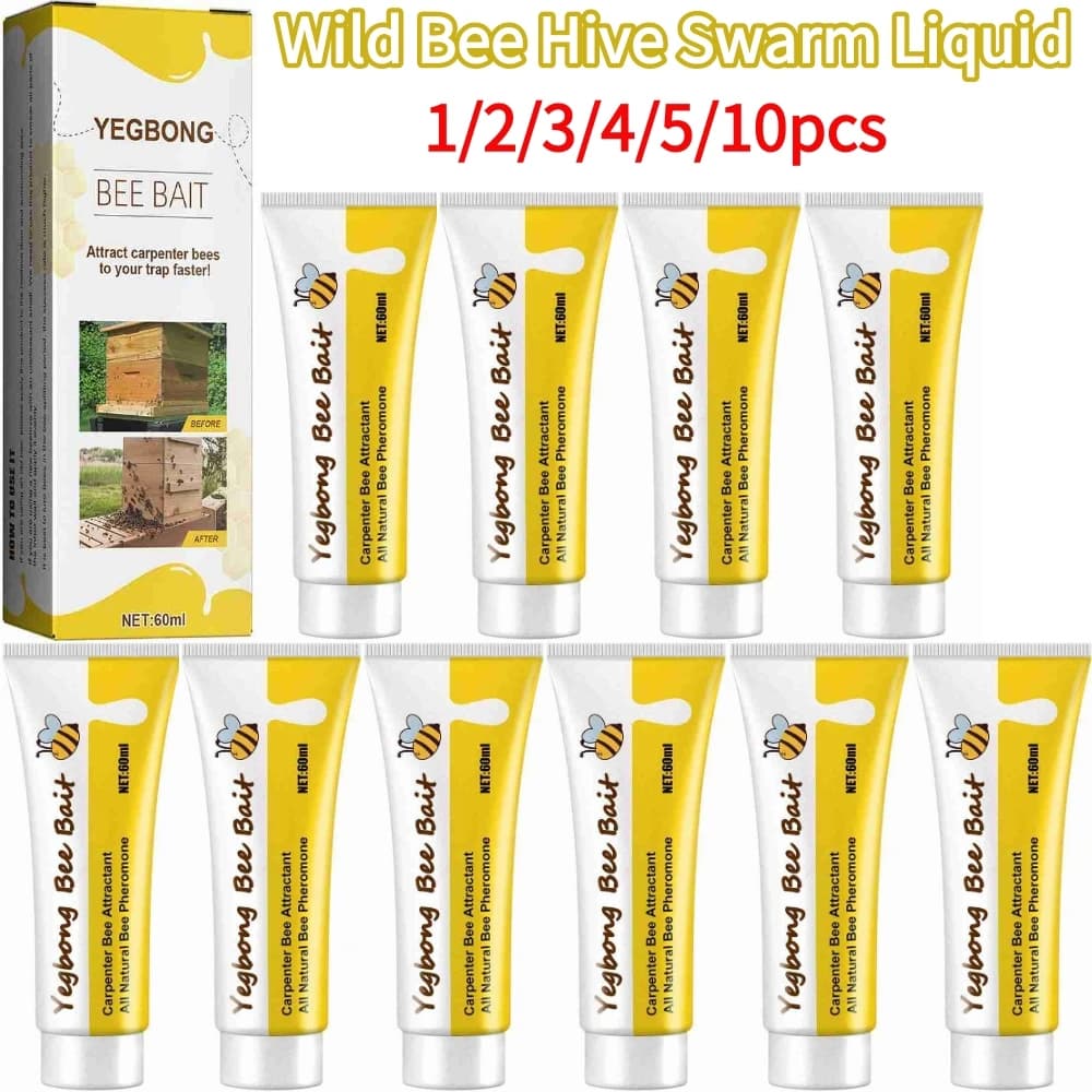 Cebo de abeja de 60ML, señuelo para comandante de sable de abejas, Kit de trampa para jaula de abejas, herramientas de apicultor, colmena de abejas