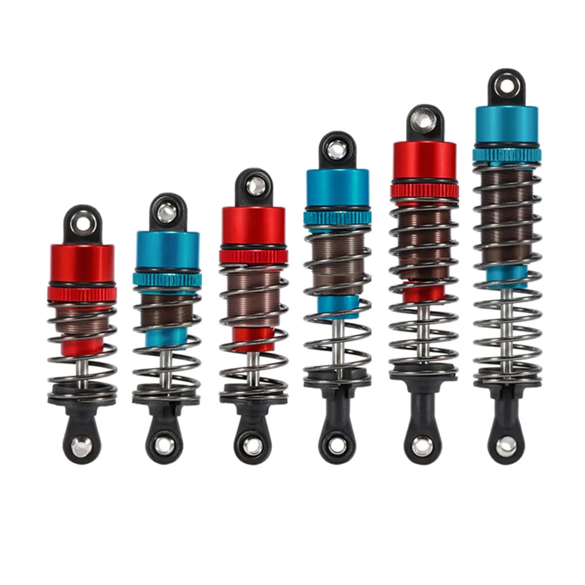 Amortiguador lleno de aceite roscado de 52-120mm para 1/10 RC Truggy Buggy en coches de derrape de turismo por carretera LC Racing Absima piezas de