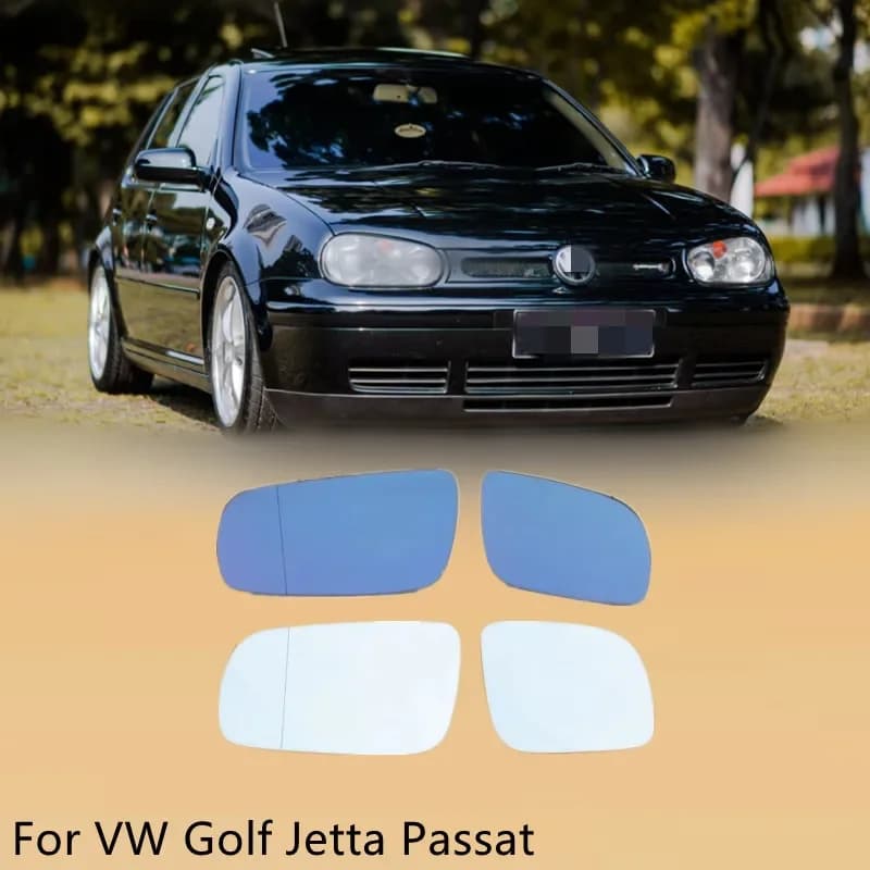 Espejo retrovisor calefactable lateral para coche, cristal izquierdo y derecho, blanco y azul, para vw Golf 4 JETTA MK4 Passat B5 Bora 1J 1857521   1J