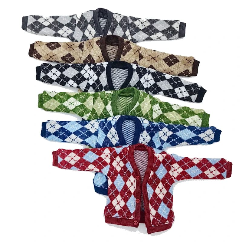 Ropa para muñecas Blythe, cárdigan a cuadros, pantalones vaqueros para muñecas Ob24 Ob22 Azone, pantalones