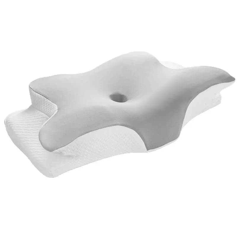 Almohada de Cuello con Forma de Mariposa, Almohada de Espuma Viscoelástica de Rebote Lento, Protección Cervical, Color Sólido, Nueva 2026