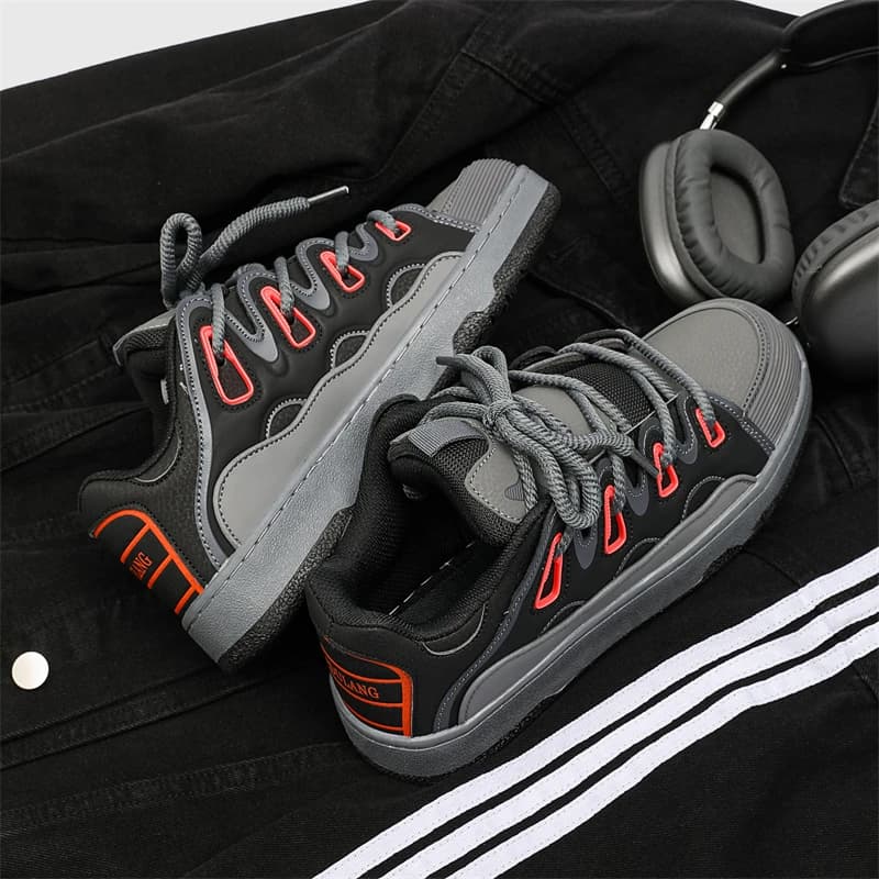 Zapatillas de Skate para hombre, nuevo monopatín, zapatos de pan, tendencia nacional Retro, calzado deportivo, tabla de viento, zapatillas de deporte