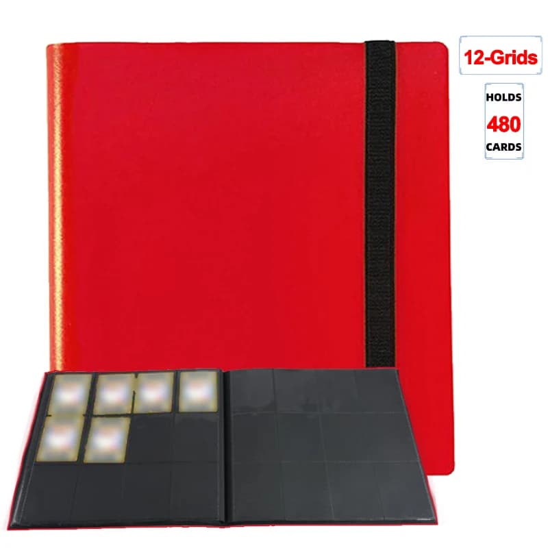Carpetas de bolsillo con capacidad para tarjetas de 160/360/480, álbumes para juegos, funda para libro de tarjetas, carpeta de tarjetas de gran