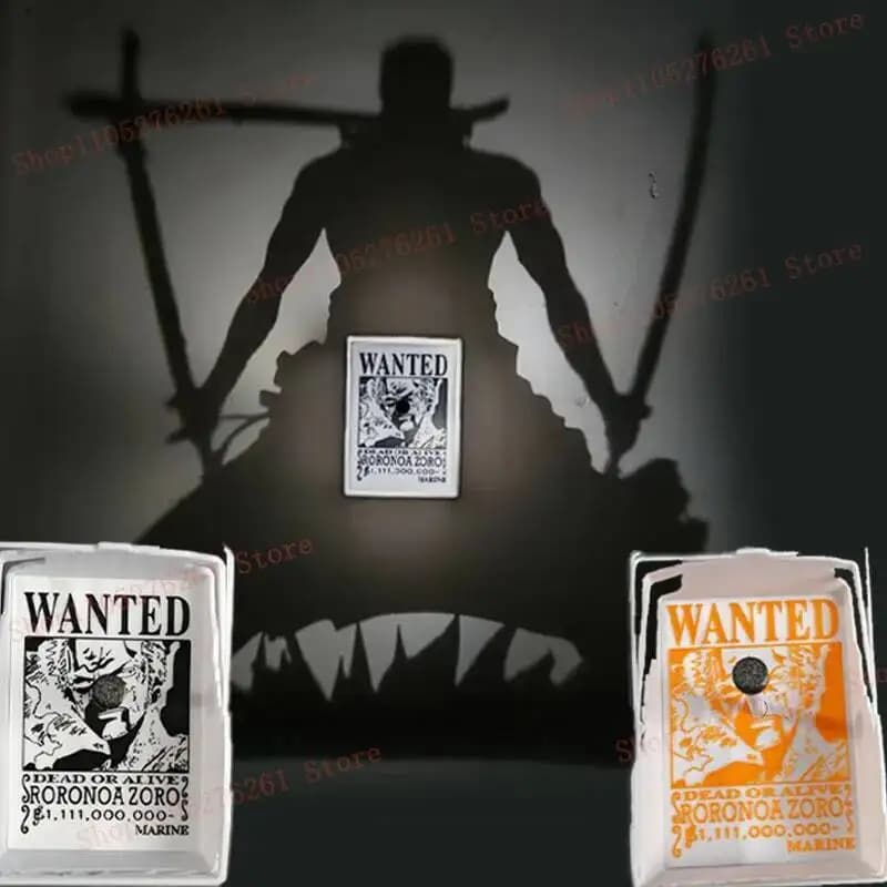 Nueva Lámpara de Pared de Zoro, Figura de Juguete de One Piece, Periféricos de Anime, Luz Nocturna del Ladrón Fantasma Kaitou Kiddo, Modelo