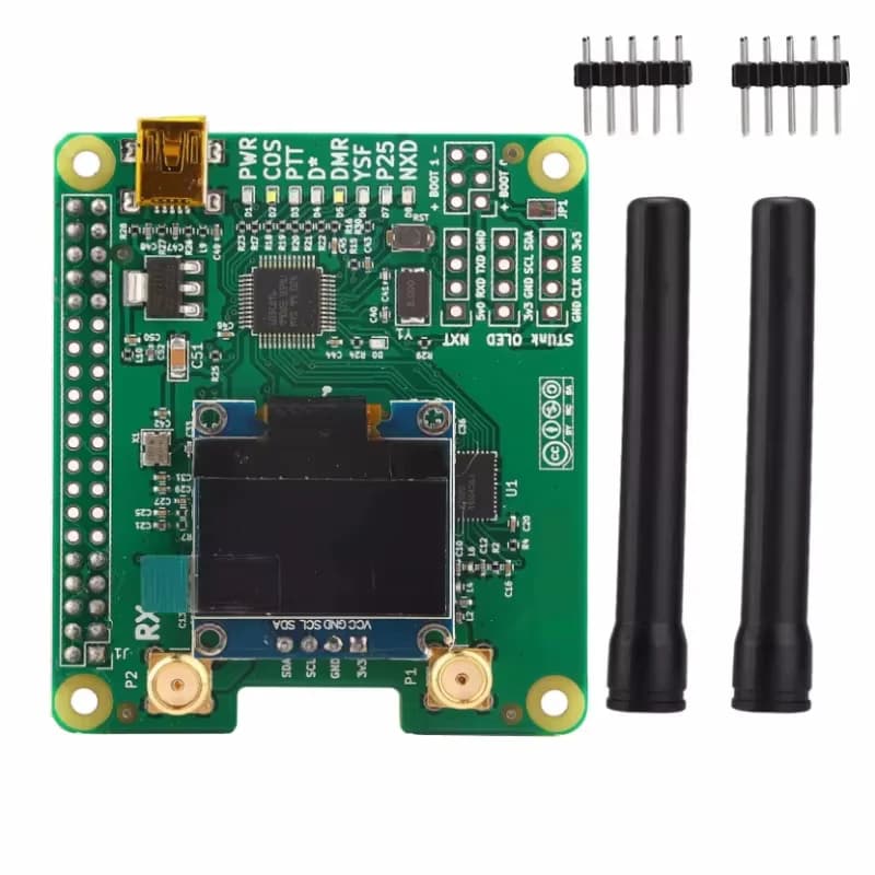 Jumbohotpot-antena dúplex MMDVM con punto de acceso usb, compatible con P25 DMR YSF para Raspberry Pi + 2 piezas