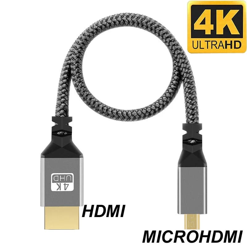 3M 5M/10M trenza de nailon HD 4K @ 60HZ V1.4 TPU HD 1080P Compatible con Micro MicroHDMI a HDMI extensión Cable macho a macho para tableta PC
