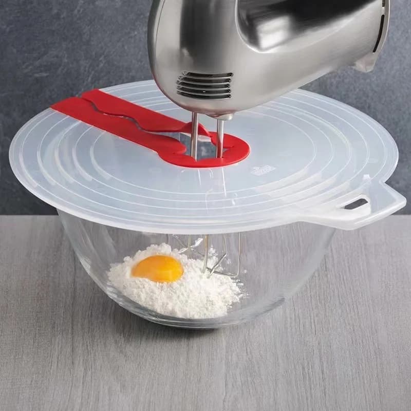 Beat Eggs-cubierta para mezclador, protector contra salpicaduras, batidor, tazón para mezclar, tapa de silicona antisalpicaduras, suministros de