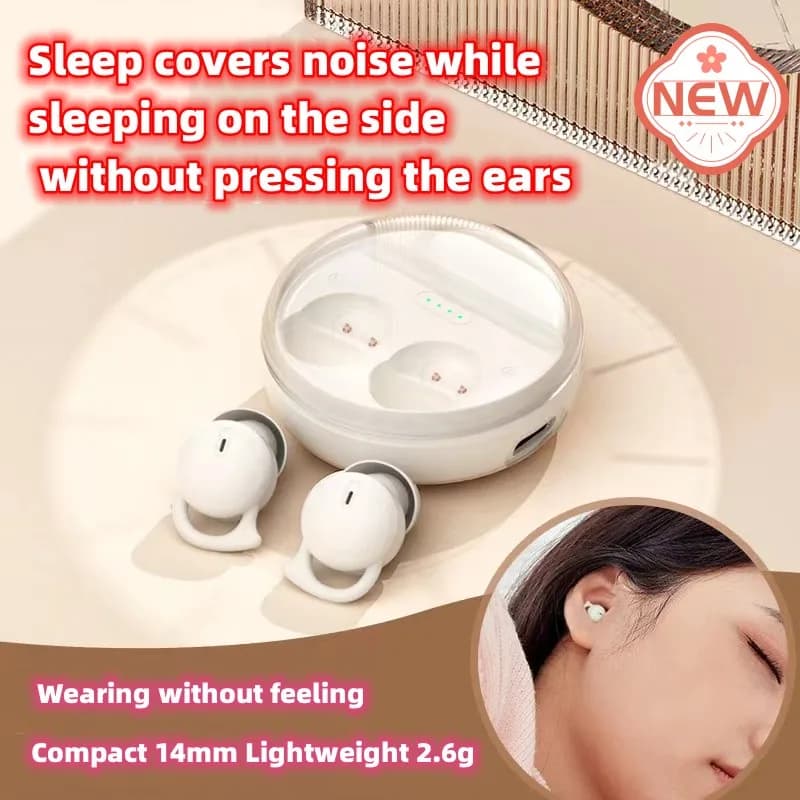 Auriculares inalámbricos para dormir, audífonos pequeños con Bluetooth, reducción de ruido, intrauditivos invisibles, regalos, Q26, novedad