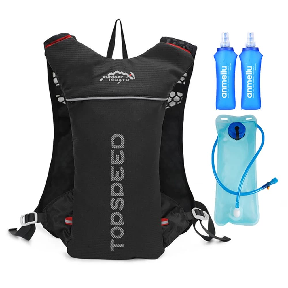 Mochila ultraligera de 5L para correr al aire libre, chaleco para correr de hidratación, bolsa transpirable para bicicleta de maratón, bolsa para
