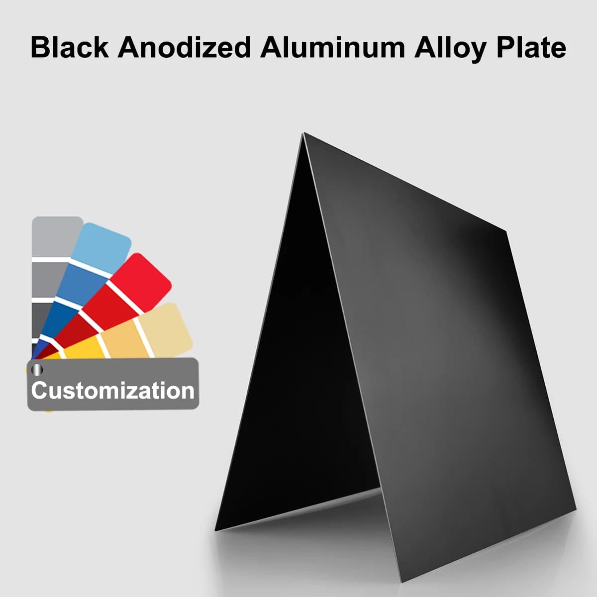 Placa de aleación de aluminio anodizado negro 5052 espesor de placa plana de aluminio 0,5/0,8/1/1,5/2mm 100x100mm 200x200mm 200x300mm 300x300mm
