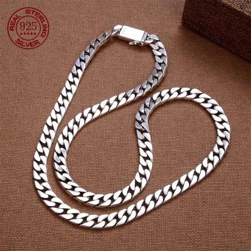 100% S925 collar de plata esterlina pulsera Punk S925 joyería de plata nunca se decolora certificado de transporte hombres mujeres joyería regalos