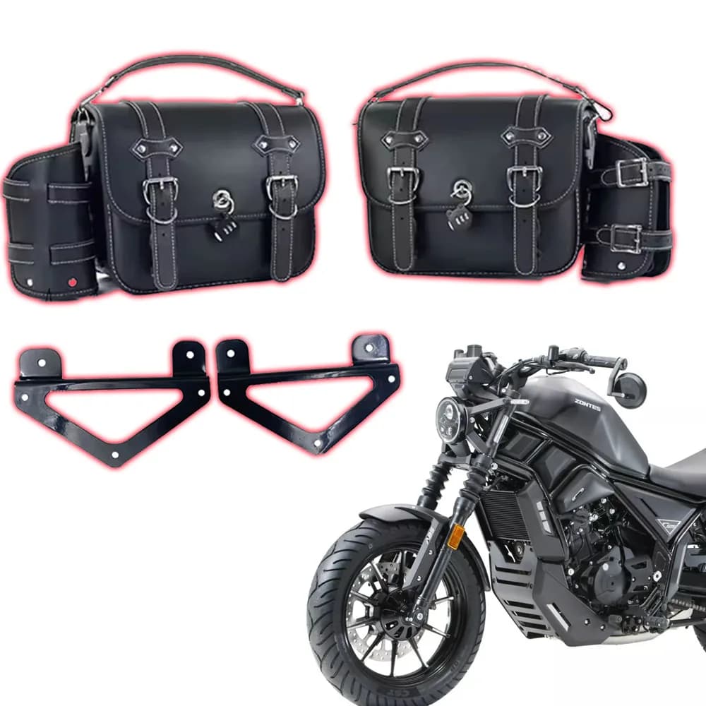Nuevo ajuste ZONTES C2 125-C2 200C2 125C2 C2 accesorios alforjas alforja colocación de viaje estante portaequipajes bolsa de sillín