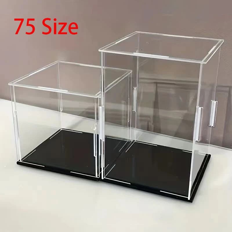 Vitrina acrílica transparente para figuras de acción, vitrina a prueba de polvo para modelos de automóviles, caja de protección coleccionable
