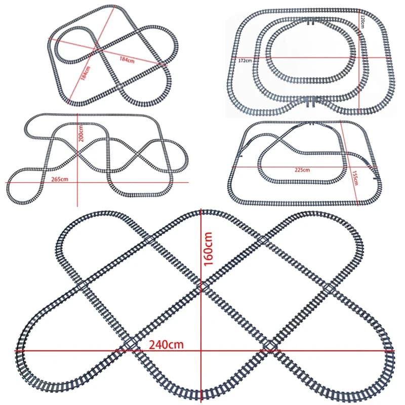 Trenes urbanos de alta tecnología, pistas flexibles, rieles curvos rectos bifurcados, interruptor de cruce, bloques de construcción, juguetes