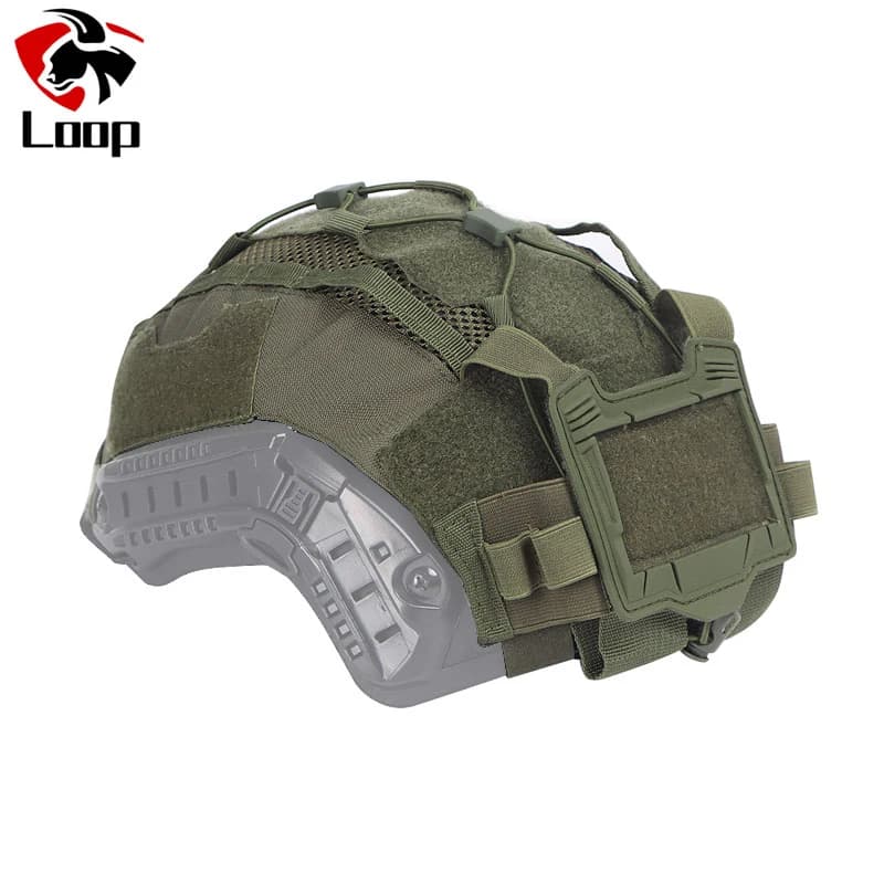 Juego de fundas para casco táctico para casco marítimo, bolsa para batería NVG, funda de malla híbrida de caza para cascos balísticos y