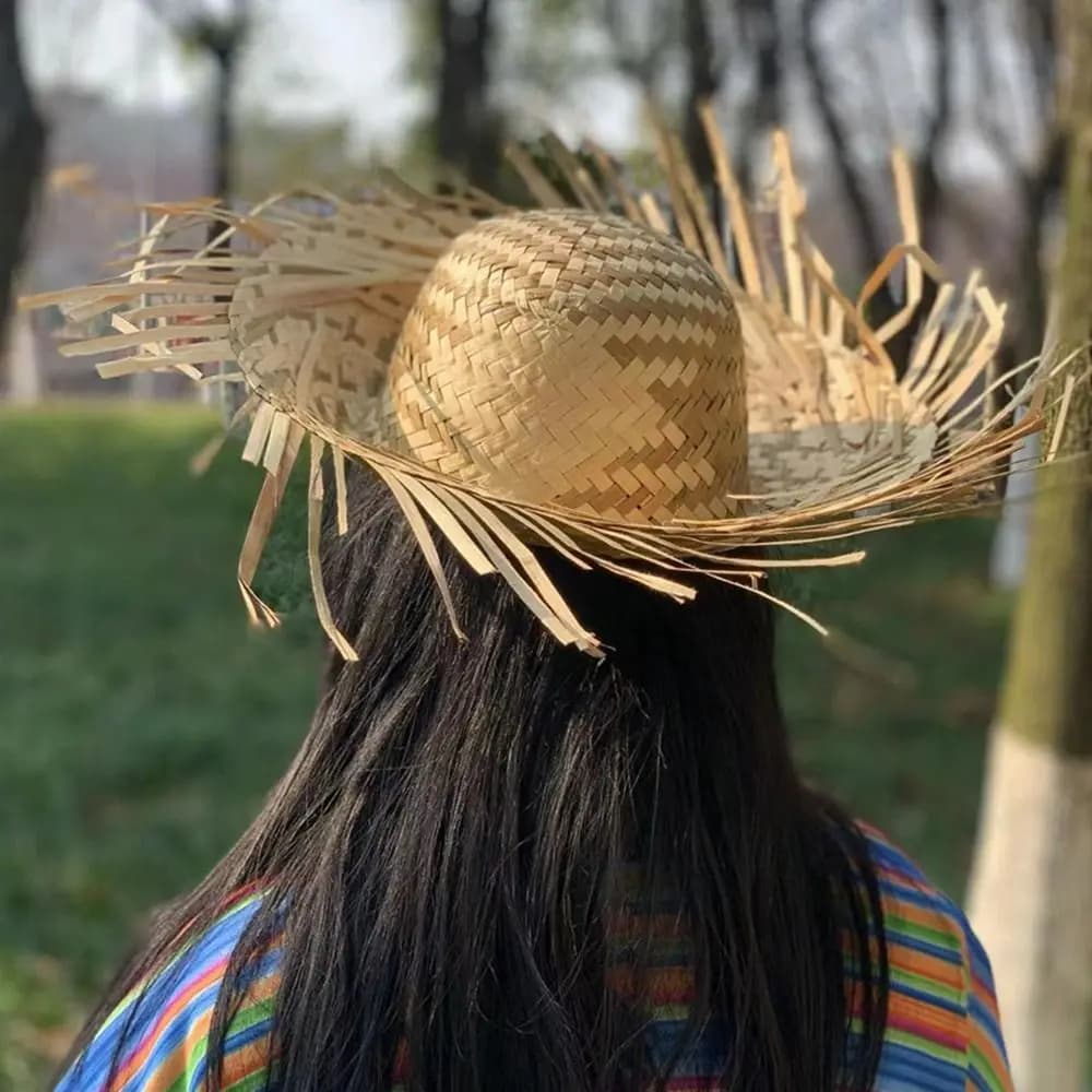Sombrero de Paja Unisex para Playa, Protección Solar, de Alta Calidad, para Pesca, para Hombres y Mujeres, para Actividades al Aire Libre