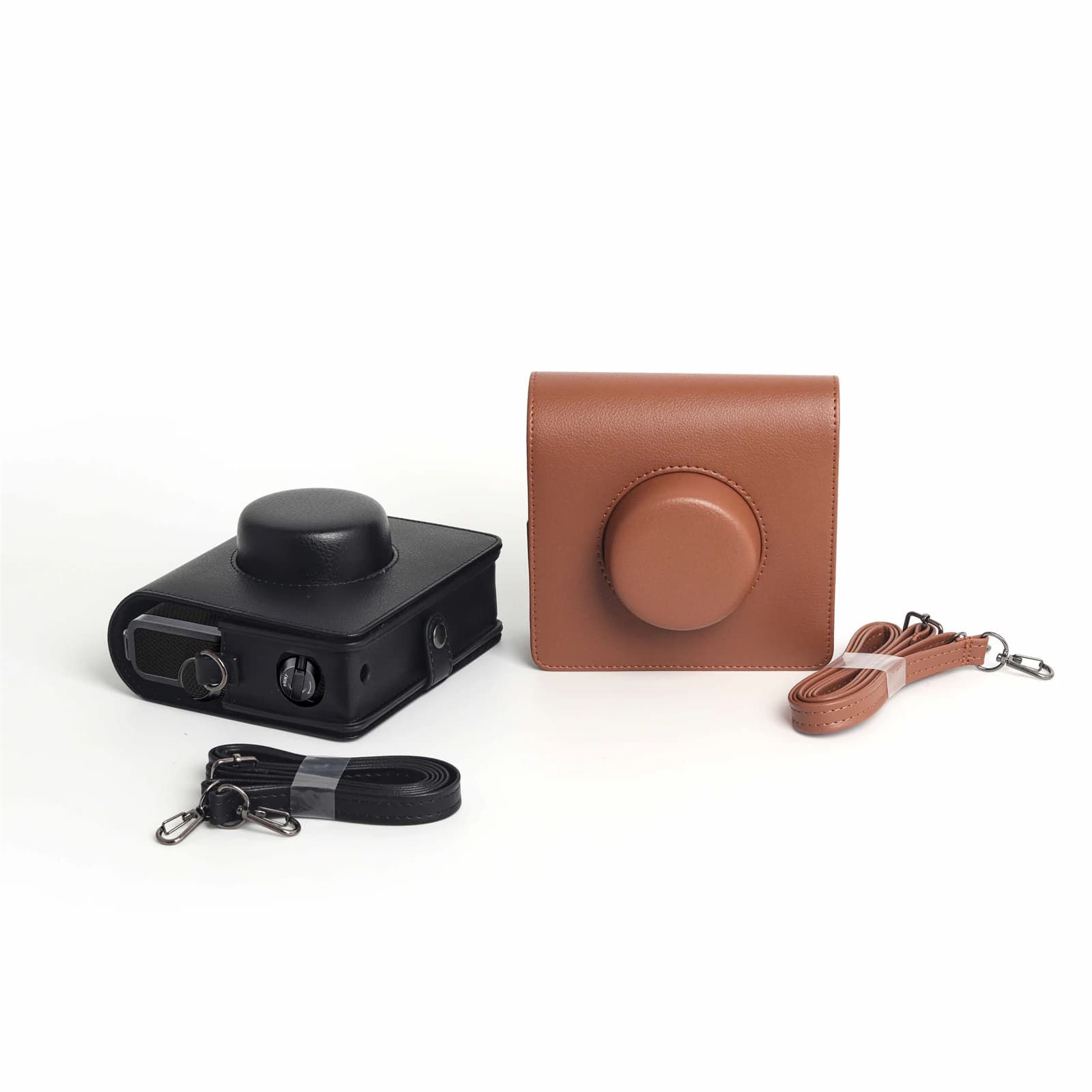 Bolso para cámara Fujifilm Wide Evo retro de cuero PU, estuche protector multifuncional, con correa para el hombro para viajes ligeros.