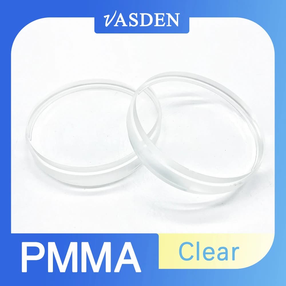 5 piezas de bloques de PMMA transparentes de 98*14 mm, monolíticos, para CAD/CAM, discos de PMMA, materiales dentales para coronas temporales
