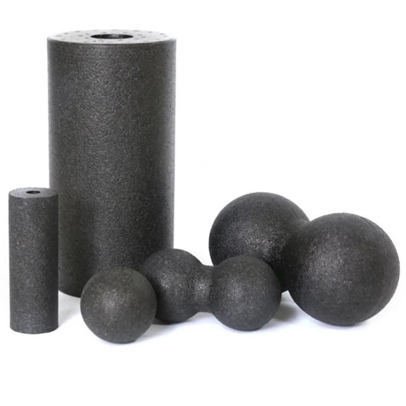 Rodillo de Yoga para Fitness EPP, juego de rodillos de espuma 5 en 1 para masaje y ejercicio de tejidos profundos, recuperación de músculos de los
