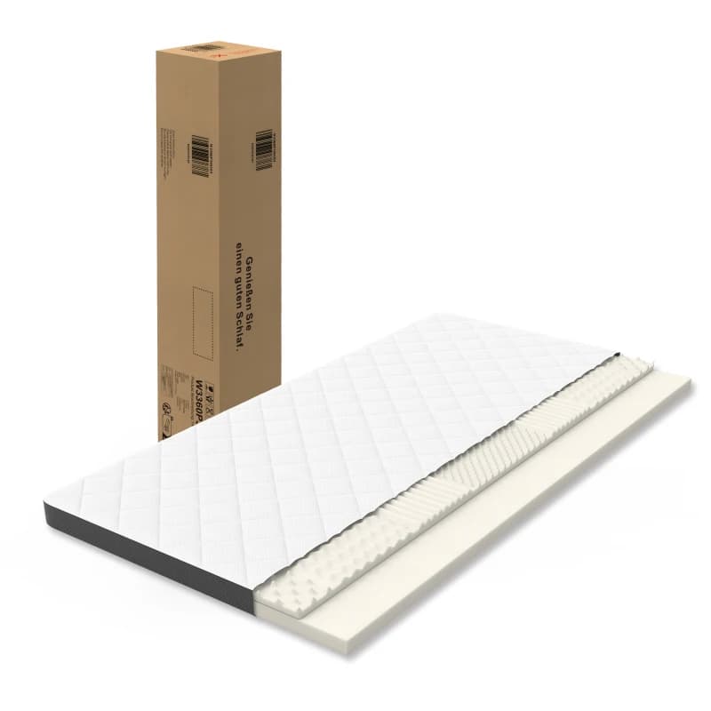 Colchón cómodo H3, firmeza media, altura 7 cm, tamaño 120 cm × 200 cm, fabricado en China, espuma con relieve de siete zonas, soporta eficazmente