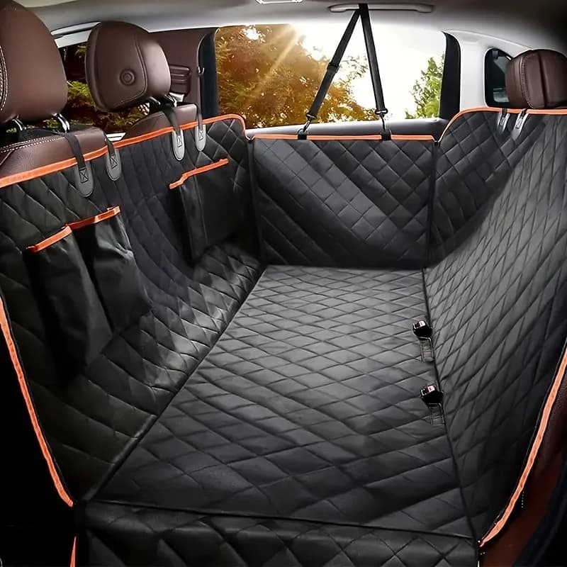 Funda ideal para asiento de automóvil, actualiza tus asientos de automóvil con esta funda para hamaca para perros impermeable y resistente a los