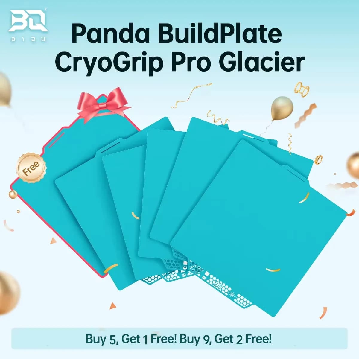 Placa de Construcción BIGTREETECH Panda CryoGrip Pro, Lámina CryoGrip de Acero para Impresoras 3D Bambu Lab X2D P2S P1P P1S X1C X1E A1