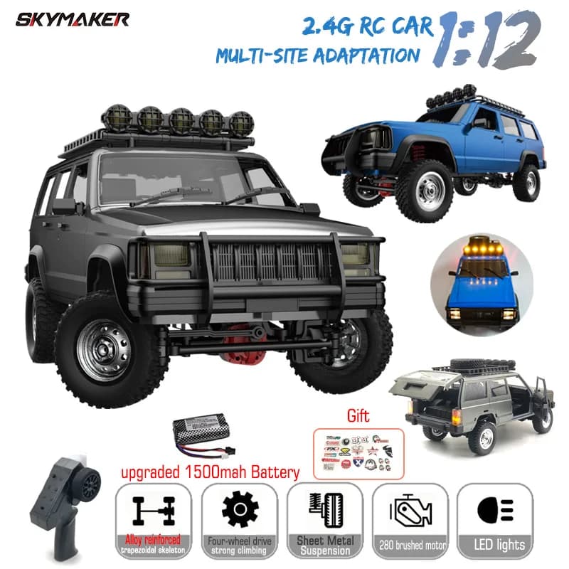 MN78 1:12 escala completa MN modelo RTR versión RC coche 2,4G 4WD 280 Motor proporcional todoterreno RC coche de Control remoto para regalos de